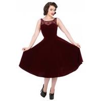 burgundy velvet romance dress size size 10