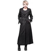 Buckled Double Breasted Military Coat - Size: L