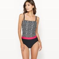 Bustier-Style Swimsuit with Tummy-Toning Effect