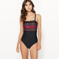 Bustier-Style Swimsuit with Tummy-Toning Effect