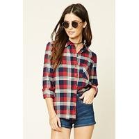 Button-Front Check Shirt