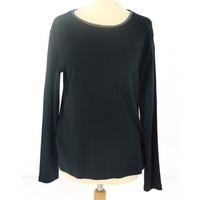 burberry london size eu 48 uk 20 dark navy blue long sleeved top with  ...
