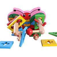 Building Blocks For Gift Building Blocks Leisure Hobby Butterfly Wood 2 to 4 Years Toys