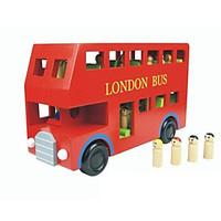 Building Blocks Educational Toy For Gift Building Blocks Model Building Toy Bus Wood 2 to 4 Years 5 to 7 Years Toys