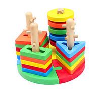 Building Blocks Pegged Puzzles For Gift Building Blocks Leisure Hobby Wood 2 to 4 Years Toys