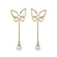 butterfly lovers pearl earring