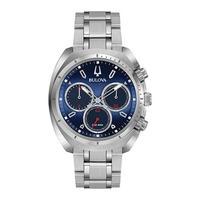 Bulova Gents Stainless Steel Blue Curv Watch