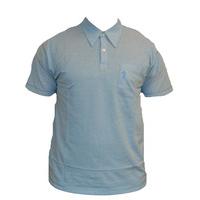 Bunker Mentality Two Tone Light Blue Polo