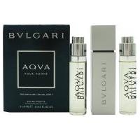 Bvlgari Aqva Pour Homme Gift Set 3 x 15ml EDT Refillable Spray