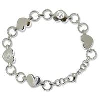 bvb heart bracelet silver