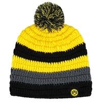 BVB Stripe Bobble Hat - Black/Yellow - Womens