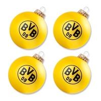 bvb christmas baubles 4 pack