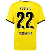 BVB Ambassador Home Shirt 2015/16 Yellow with Pulisic 22 printing