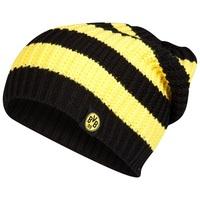 BVB Striped Beanie Hat - Black/Yellow