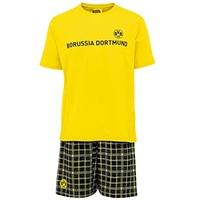 BVB Check Shorts and T-Shirt Pyjamas - Yellow/Black - Junior