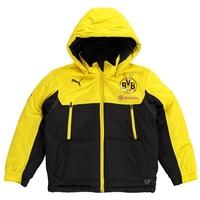 bvb training bench jacket kids yellow