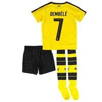 BVB Home Mini Kit 2016-17 with Dembele 7 printing, Yellow/Black