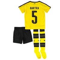 BVB Home Mini Kit 2016-17 with Marc Bartra 5 printing, Yellow/Black