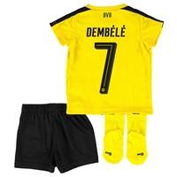 BVB Home Baby Kit 2016-17 with Dembele 7 printing, Yellow/Black