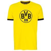 bvb badge t shirt yellow kids yellow