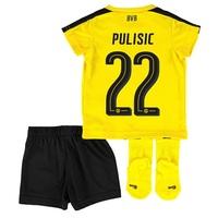 bvb home baby kit 2016 17 with pulisic 22 printing yellowblack