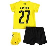 BVB Home Babykit 2017-18 with Castro 27 printing, Yellow/Black