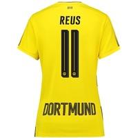BVB Home Shirt 2017-18 - Womens with Reus 11 printing, Yellow/Black