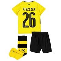 BVB Home Minikit 2017-18 with Piszczek 26 printing, Yellow/Black