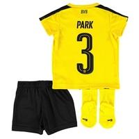 BVB Home Baby Kit 2016-17 with Park 3 printing, Yellow/Black