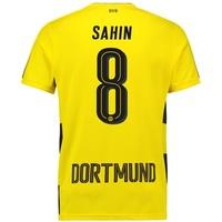 BVB Home Shirt 2017-18 with Sahin 8 printing, Yellow/Black