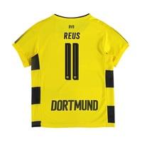 BVB Home Shirt 2017-18 - Kids with Reus 11 printing, Yellow/Black