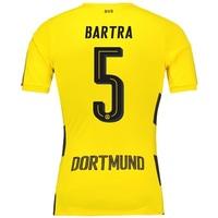 BVB Home Authentic Shirt 2017-18 with Bartra 5 printing, Yellow/Black