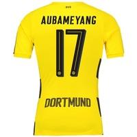 bvb home shirt 2017 18 outsize with aubameyang 17 printing yellowblack