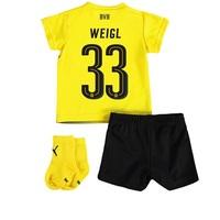 BVB Home Babykit 2017-18 with Weigl 33 printing, Yellow/Black