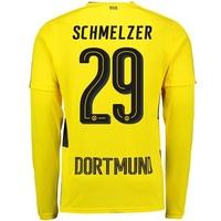 BVB Home Shirt 2017-18 - Long Sleeve with Schmelzer 29 printing, Yellow/Black