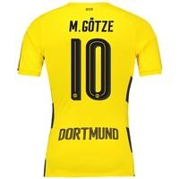 BVB Home Shirt 2017-18 - Outsize with M. Götze 10 printing, Yellow/Black