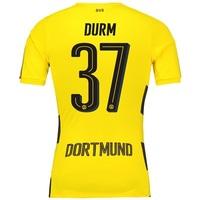 bvb home shirt 2017 18 outsize with durm 37 printing yellowblack