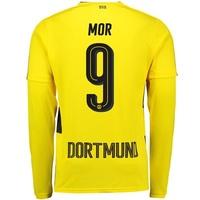 BVB Home Shirt 2017-18 - Long Sleeve with Mor 9 printing, Yellow/Black