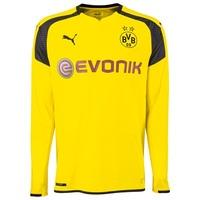 bvb international home shirt 2016 17 long sleeve yellow