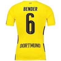 BVB Home Shirt 2017-18 - Outsize with Bender 6 printing, Yellow/Black