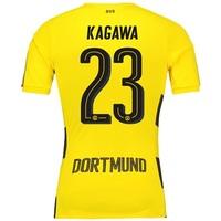 BVB Home Shirt 2017-18 - Outsize with Kagawa 23 printing, Yellow/Black