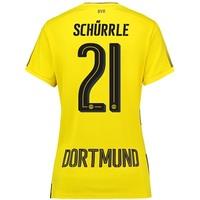 bvb home shirt 2017 18 womens with schrrle 21 printing yellowblack