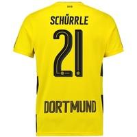 BVB Home Shirt 2017-18 with Schürrle 21 printing, Yellow/Black