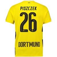 BVB Home Shirt 2017-18 with Piszczek 26 printing, Yellow/Black