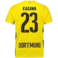 BVB Home Shirt 2017-18 with Kagawa 23 printing, Yellow/Black