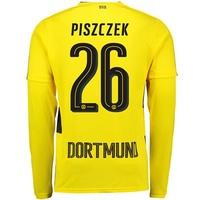 bvb home shirt 2017 18 long sleeve with piszczek 26 printing yellowbla ...