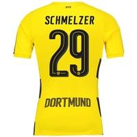 bvb home authentic shirt 2017 18 with schmelzer 29 printing yellowblac ...