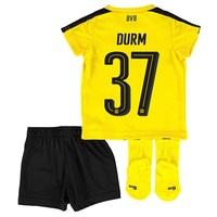 BVB Home Baby Kit 2016-17 with Durm 37 printing, Yellow/Black