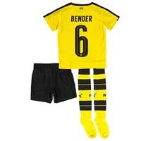 BVB Home Mini Kit 2016-17 with Bender 6 printing, Yellow/Black