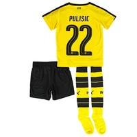 BVB Home Mini Kit 2016-17 with Pulisic 22 printing, Yellow/Black